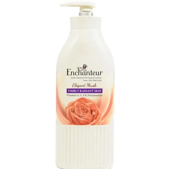 لوسیون بدن معطر انشانتر ۵۰۰ میل Enchanteur Elegant Musk Perfumed Body Lotion